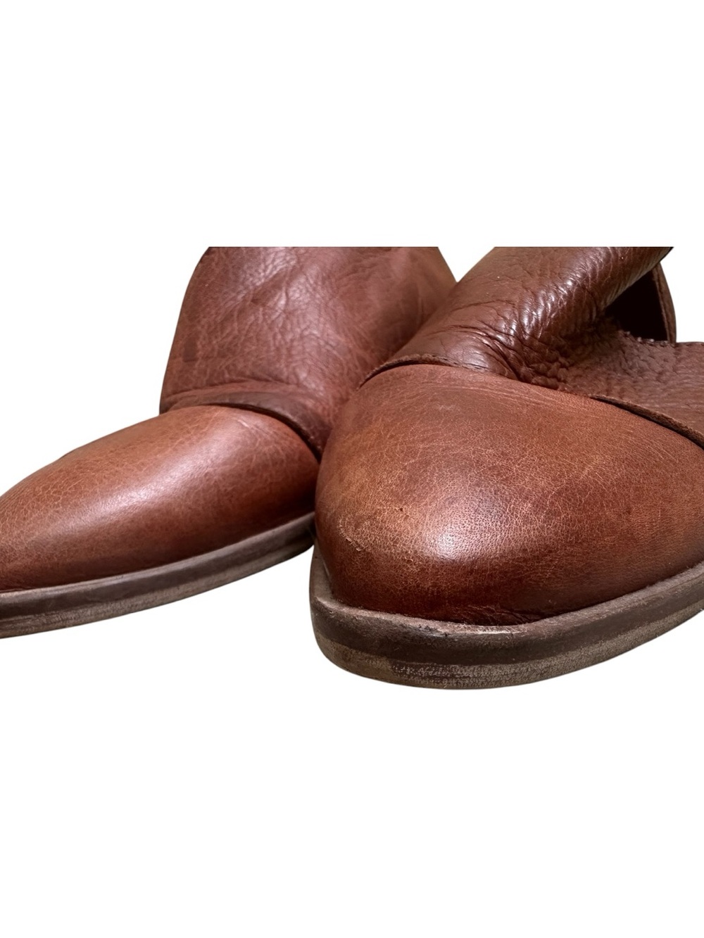Free People Royale Flats Cutout Leather Pointed Toe D’Orsay Brown Size 40 9/9.5 - Picture 7 of 16